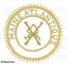 Badge / Macaron GLNF – Grande tenue provinciale – Grand Directeur des Cérémonies – Maine Atlantique – Brodé main